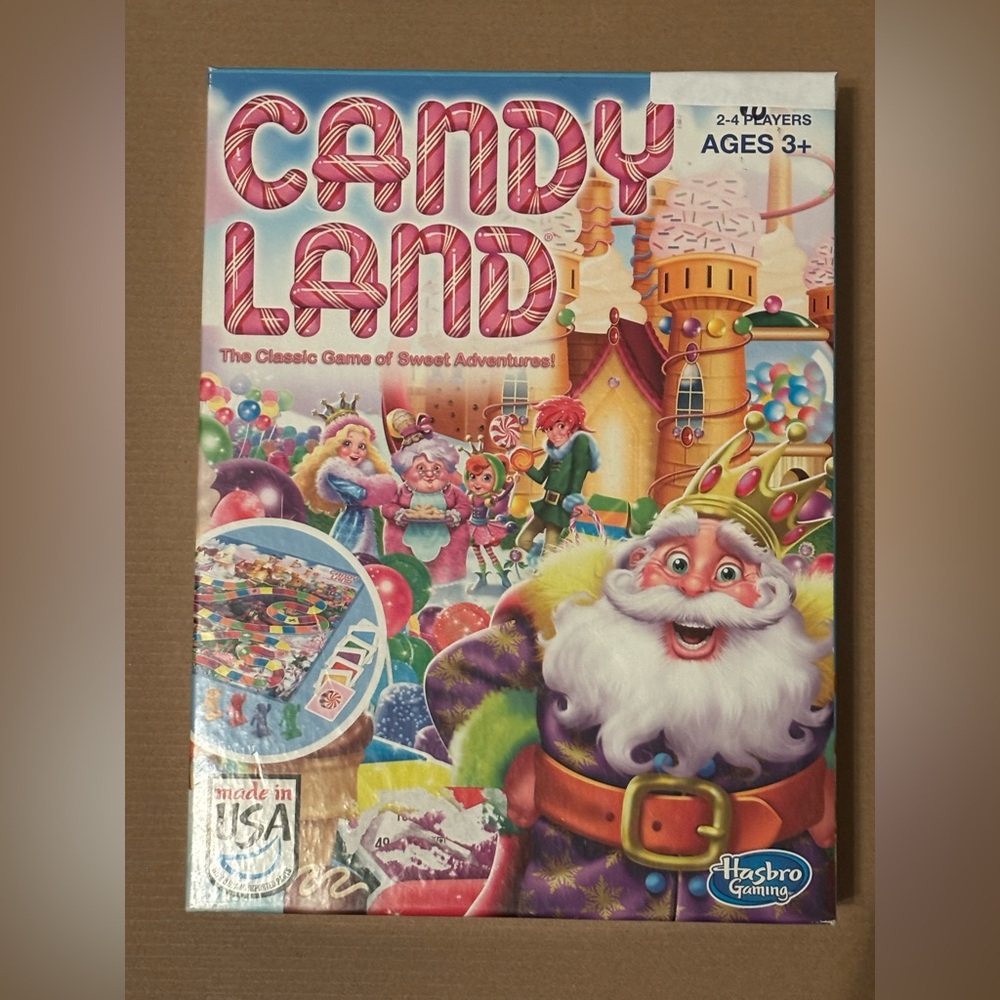 Hasbro Candy Land Game - Sweet Adventure with Purple and Red